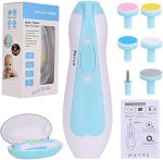 Baby Nail Clipper,Electric Baby Nail Trimmer,Toes Fingernails Care Trimmer with LED Light for Newborn,Kids and Adults(Blue) - Image 7